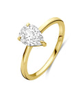 14K Geelgouden ring zirkonia 4034069