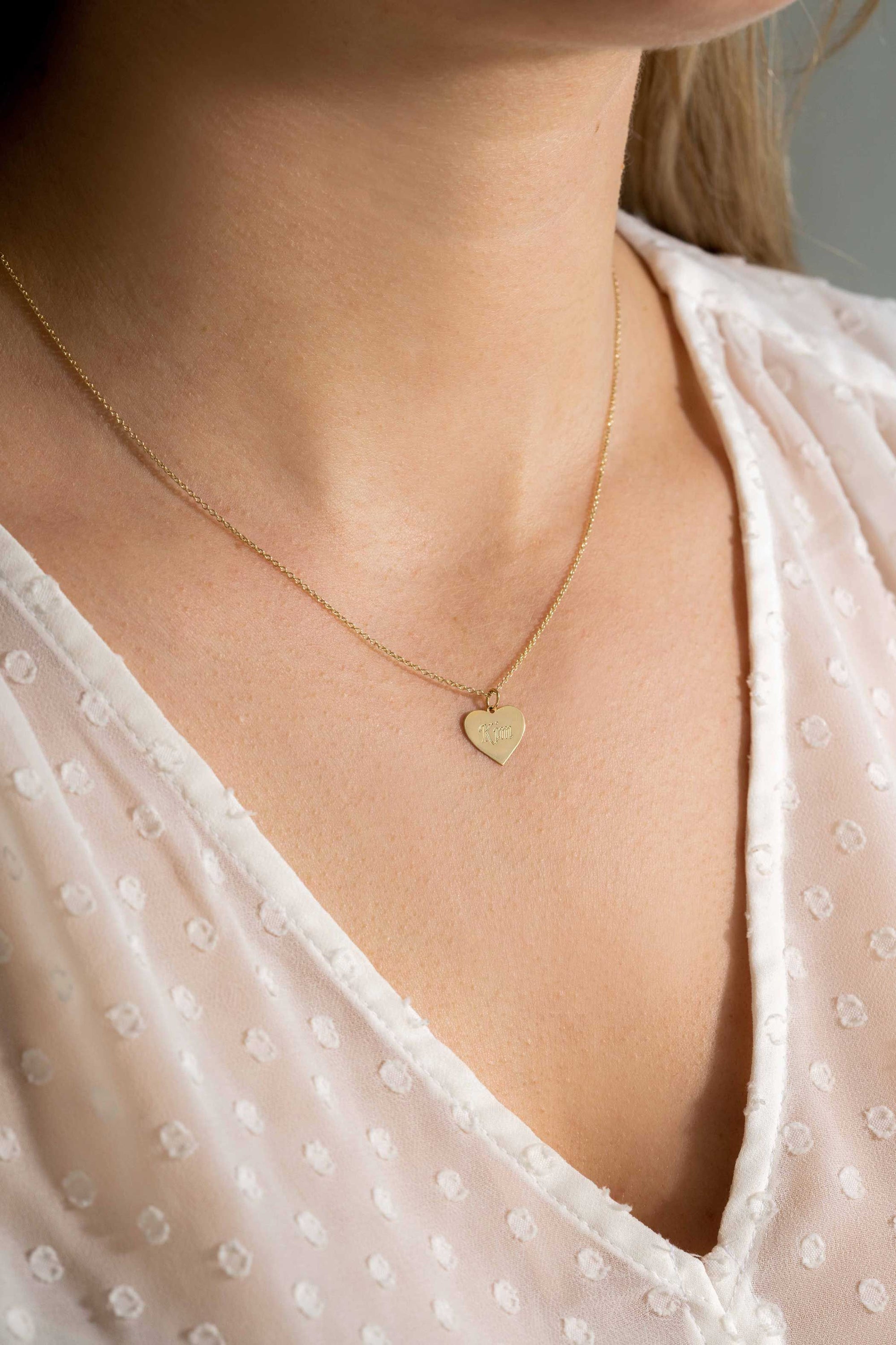 Zinzi Gold 14 krt gouden hanger met glanzend hartje van 11mm ZGH363-11 (zonder collier) - PansiteNederland.nl