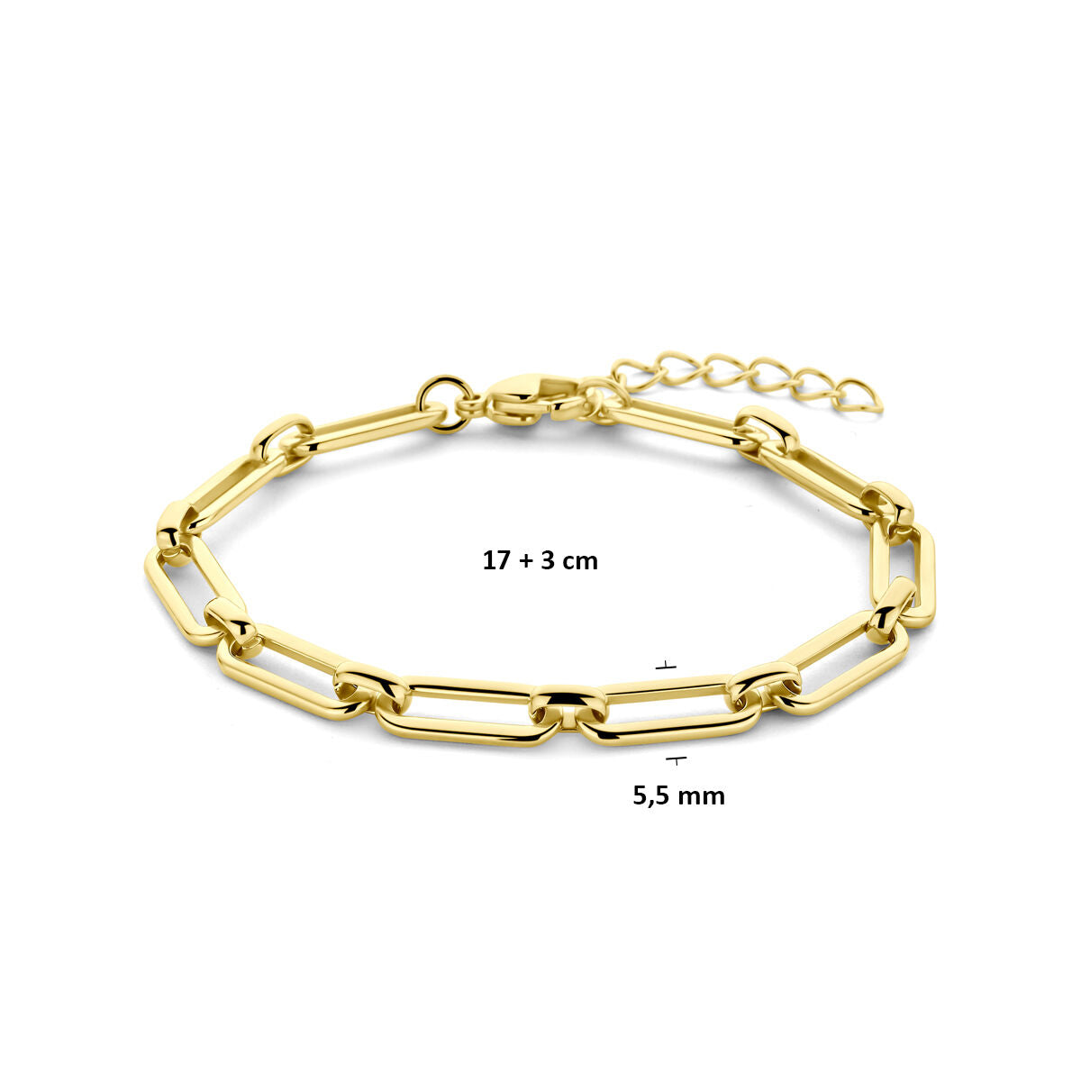 Fantasy Collection Armband ion plating 5,5 mm 17 + 3 cm edelstaal