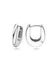 Zilveren gerhodineerde klapoorringen 16,5 mm - 1340788