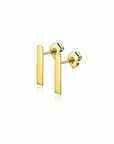 Zinzi Gold 14 krt gouden staaf oorstekers 10mm ZGO317