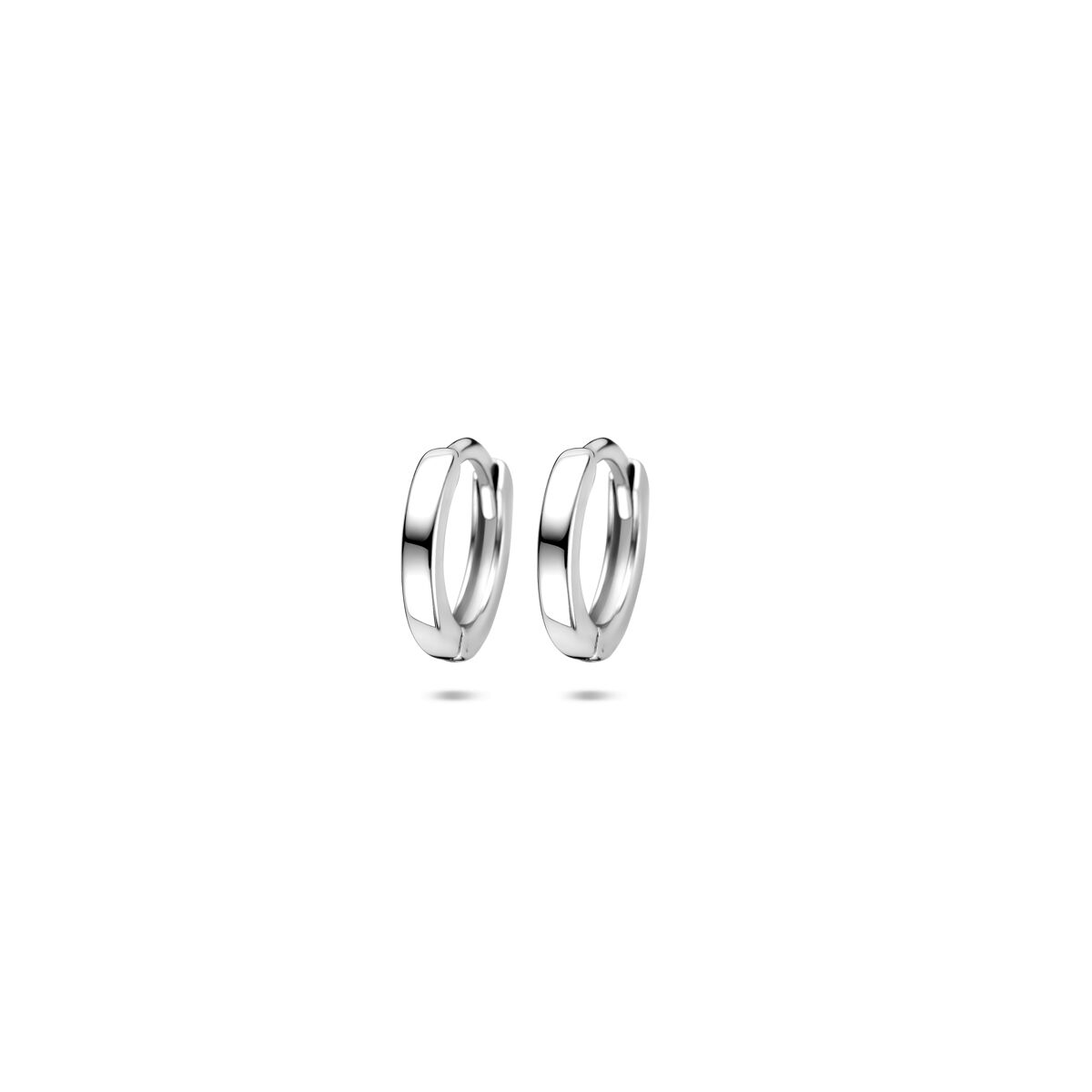 Zilveren gerhodineerde klapoorringen 10 mm - 1341176
