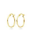 14K geelgouden oorringen 20 mm - 4033505