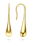 Zilveren vergulde geel oorhangers franse haak 38 mm 1 micron - 2104071