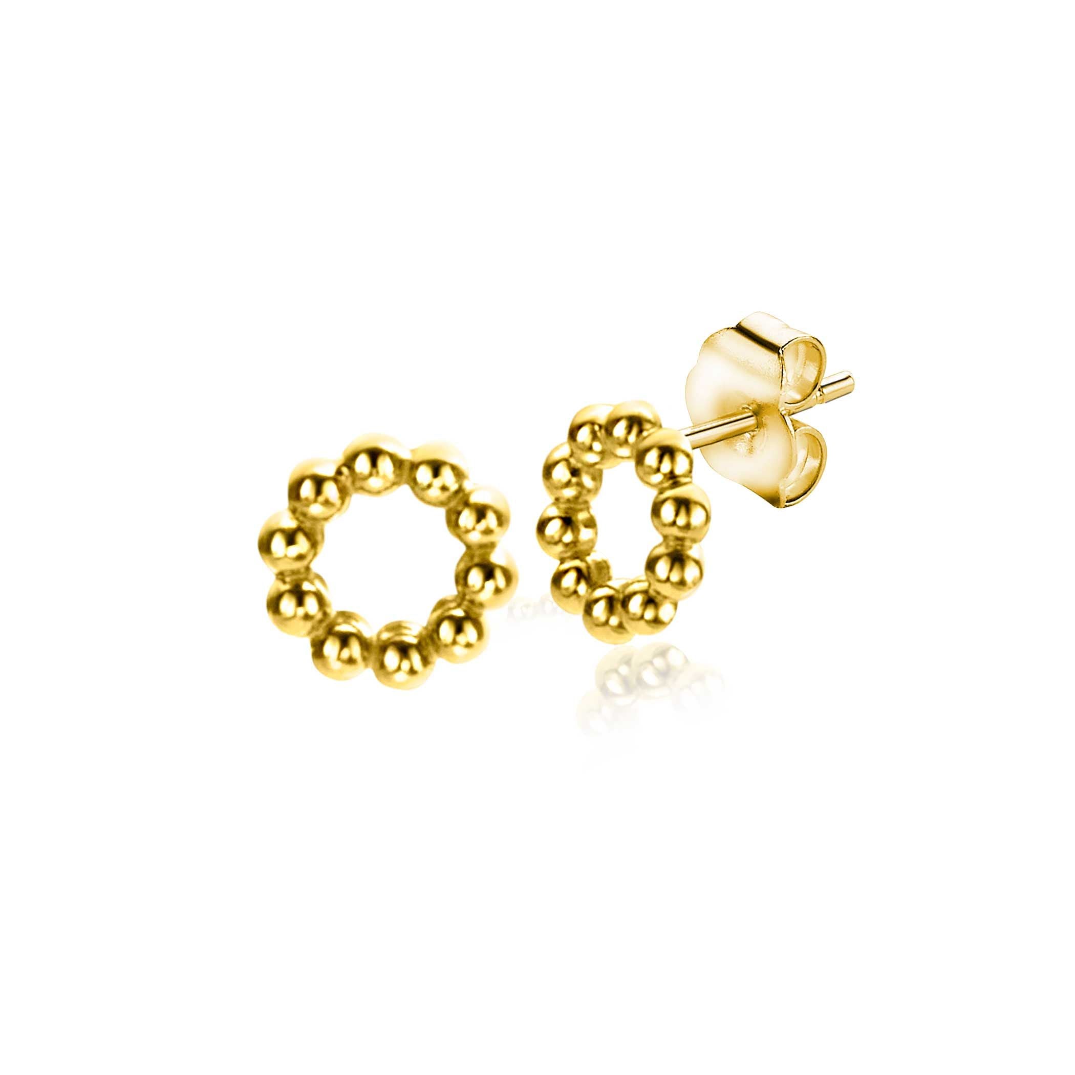 ZINZI 14K Gouden Oorknoppen ZGO399 oorbellen