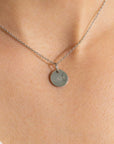 Zinzi zilveren hanger glad rond plaatje voor gravure ZIH2345-12 (zonder collier)