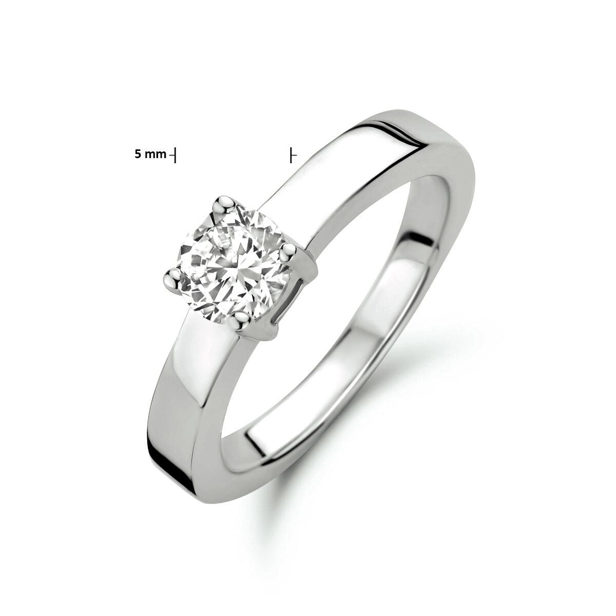 Fantasy Collection Ring zirkonia poli/mat zilver