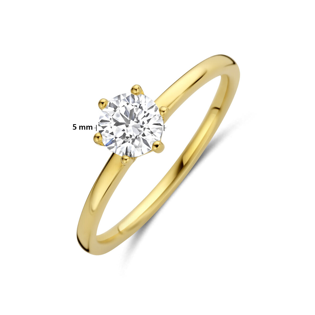 Fantasy Collection Ring lab grown diamant 0.50ct f vs 14K geelgoud