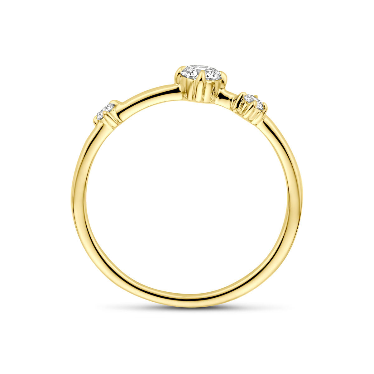 Fantasy Collection Ring lab grown diamant 0.25ct h si 14K geelgoud