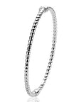 ZINZI zilveren bangle armband met bolletjesmotief 3mm ZIA2755