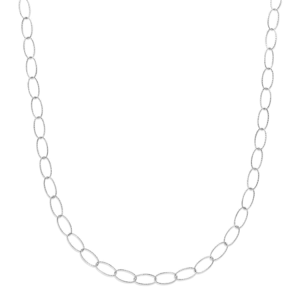 Fantasy Collection Collier anker gediamanteerd 6,4 mm 45 cm zilver