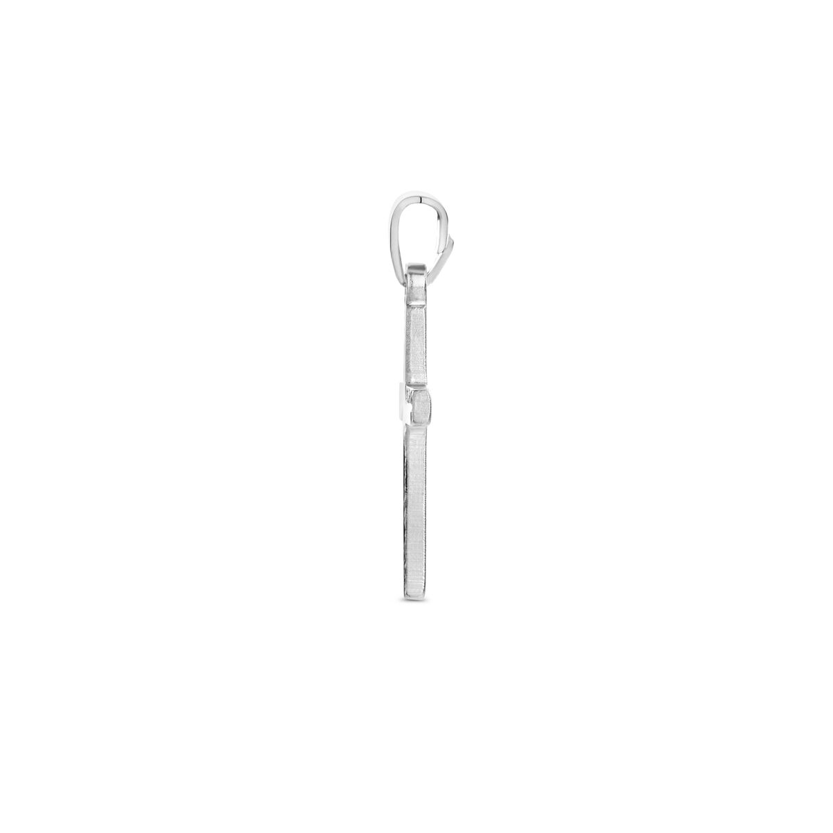 zilver gerhodineerd hanger kruis gediamanteerd 20 mm 1340465 - PansiteNederland.nl