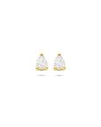 14K geelgouden oorknoppen zirkonia 5 mm - 4034094