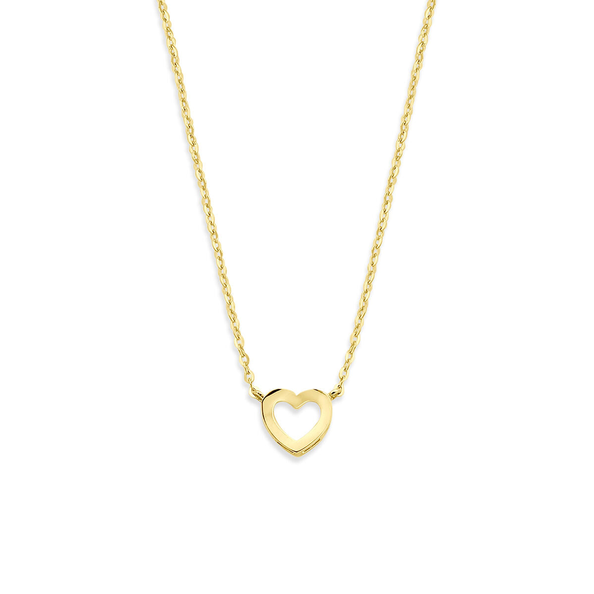 Fantasy Collection 9K collier hartje 41 - 43 - 45 cm 9K geelgoud