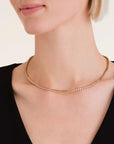 Rosefield Ketting Tennis Goudkleurig Verguld 14K Goud Stainless Steel Dames - JNTWG-J1036