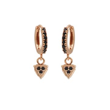 Karma Zirconia Hinged Hoops Symbols Triangle 2 M3059HB oorbellen