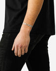 Buddha to Buddha Chain XS Cord Armband 135GR Zilver Grey