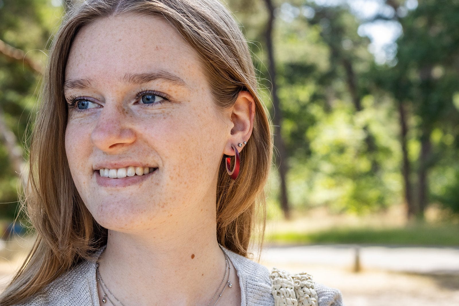 Clic Oorbellen OLIVIA Rood | O21R - PansiteNederland.nl