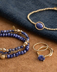 Sparkling Jewels armband Gold plated Saturn Medium - 4mm SB-G-4MM-ADD, exclusief en kwalitatief hoogwaardig. Ontdek nu!