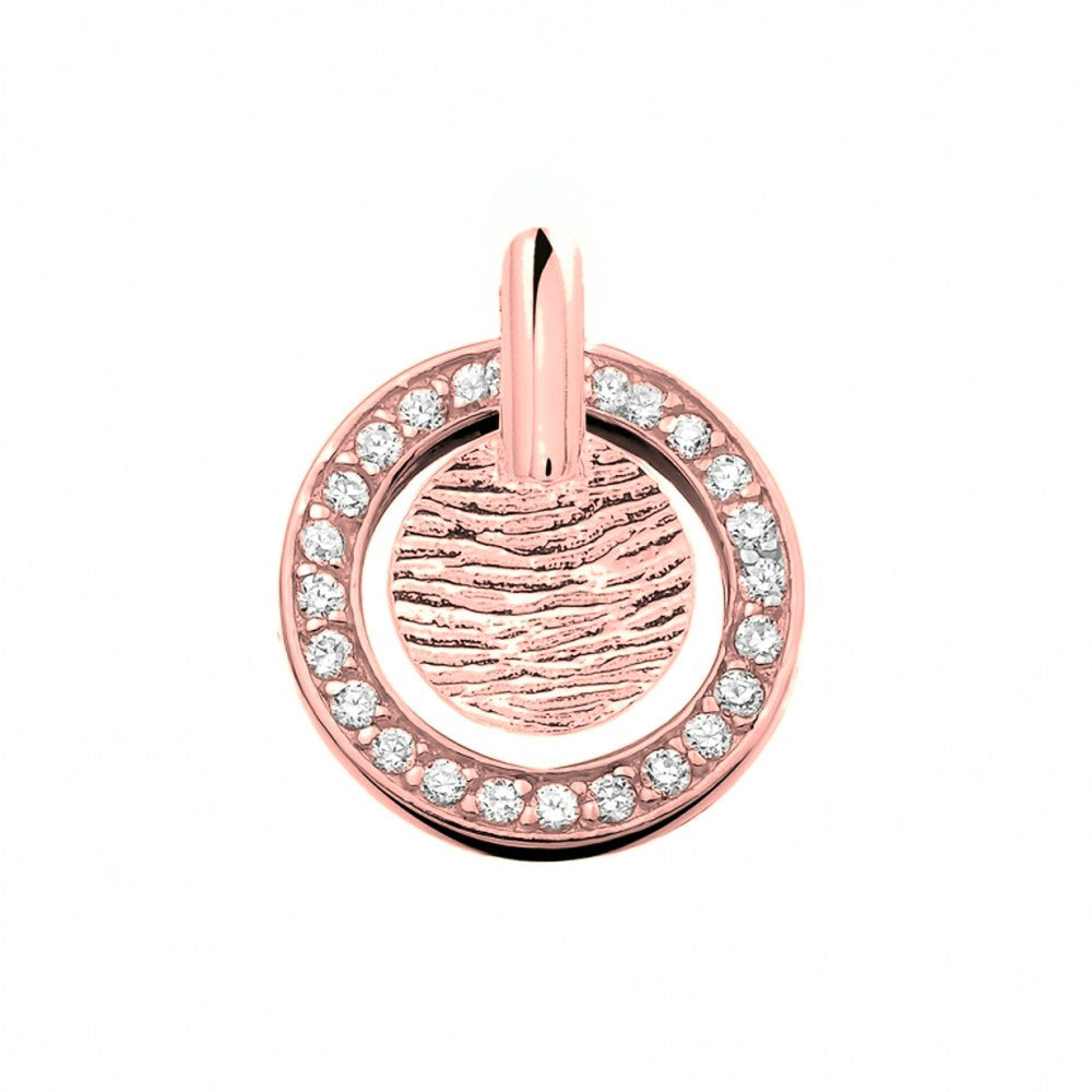 See You Vingerafdrukhanger steenrand in goud – 401 SZ – afbeelding 2