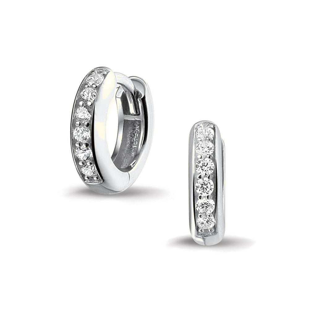 See You Creolen met steen in goud, 14 mm – 307 – afbeelding 3