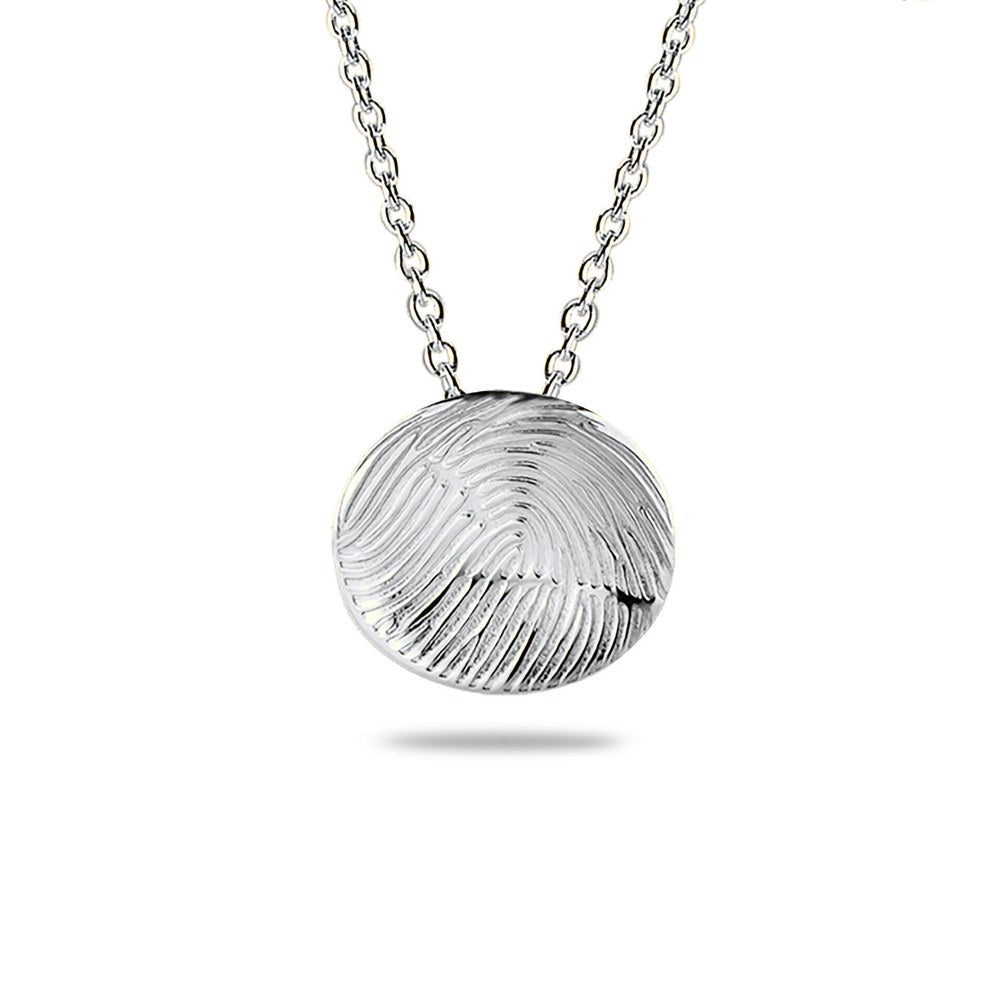 See You Organische vingerafdrukmunt in goud met ketting – 405 – afbeelding 3