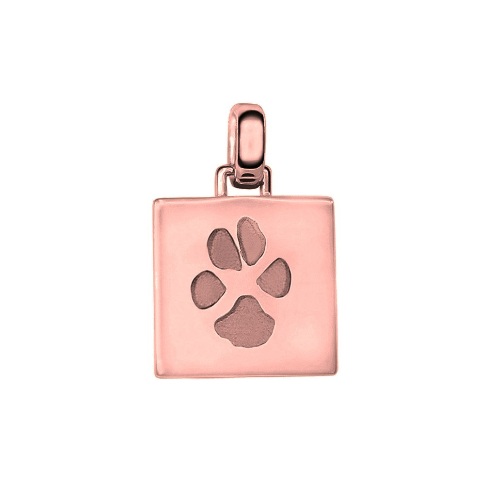 See You Vierkante pootafdruk hanger in goud – AP-001 A – afbeelding 2