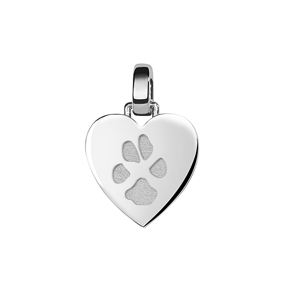 See You Zilveren hart met dierenpootafdruk – AP-002 A – afbeelding 1