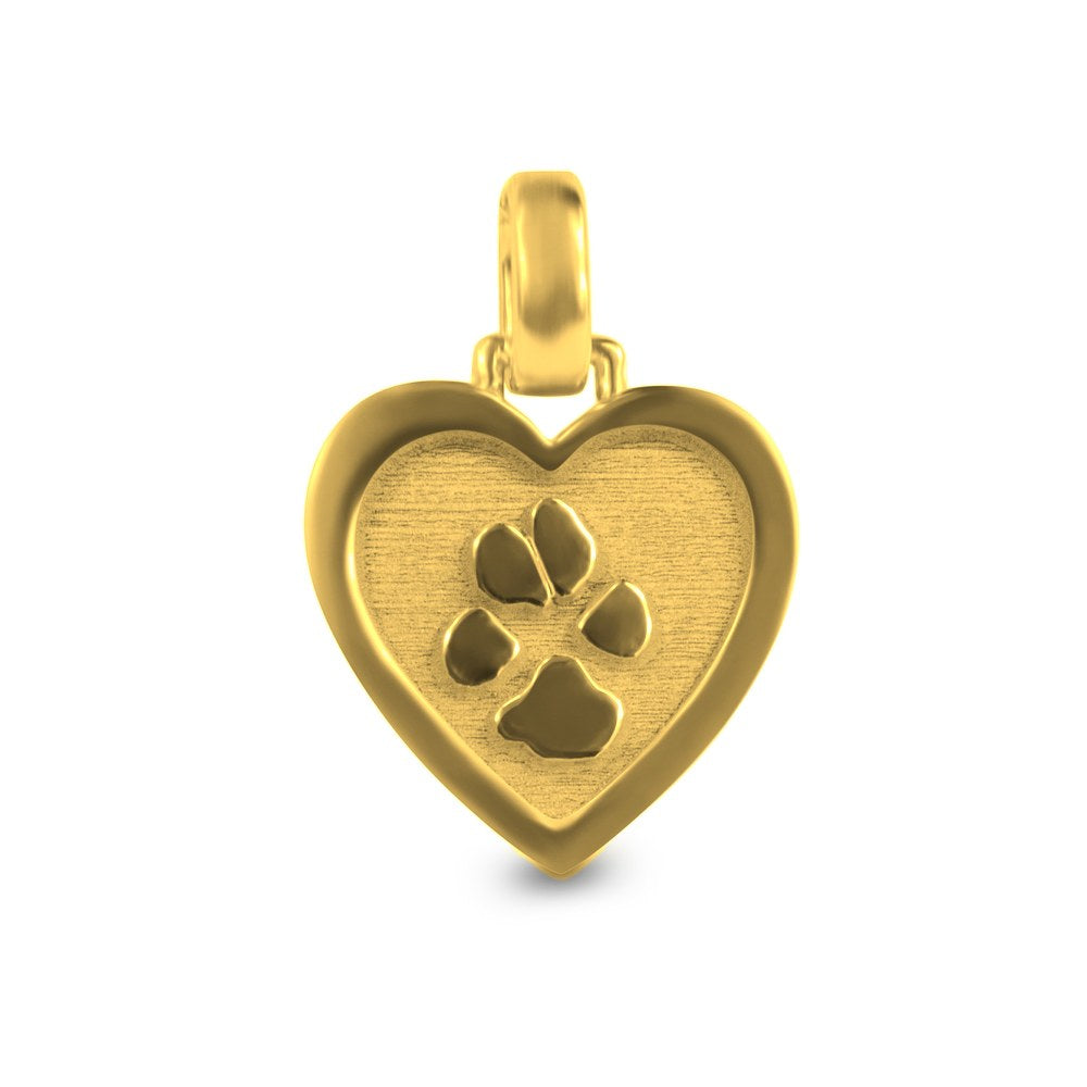 See You Gouden hart met hondenpootafdruk – AP-002 B – afbeelding 1