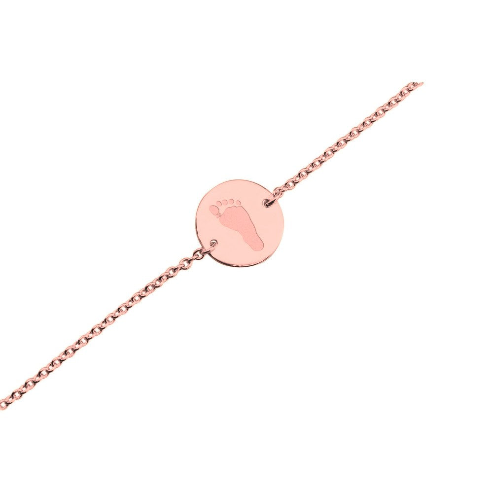 See You Gouden graveerarmband met rond plaatje – BL-031 – afbeelding 2