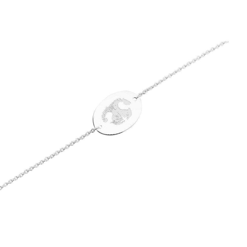 See You Zilveren armband met ovaal graveerplaatje – BL-032 – afbeelding 1