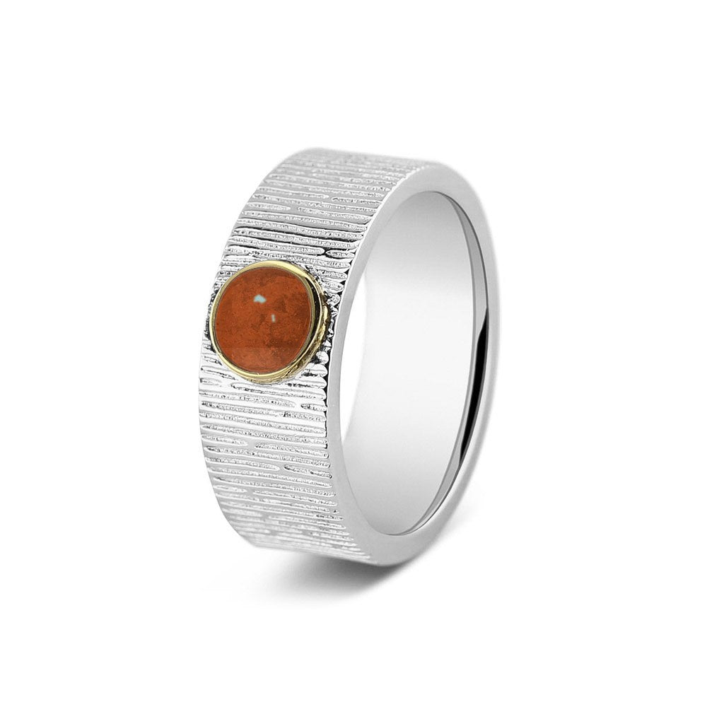 See You Ring met verticale rimpels 8 mm in goud – 222 – afbeelding 68