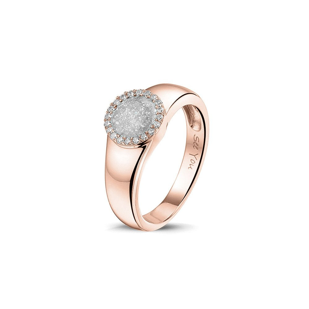 See You Ring met ascirkel en steen in goud – RG-021 – afbeelding 47