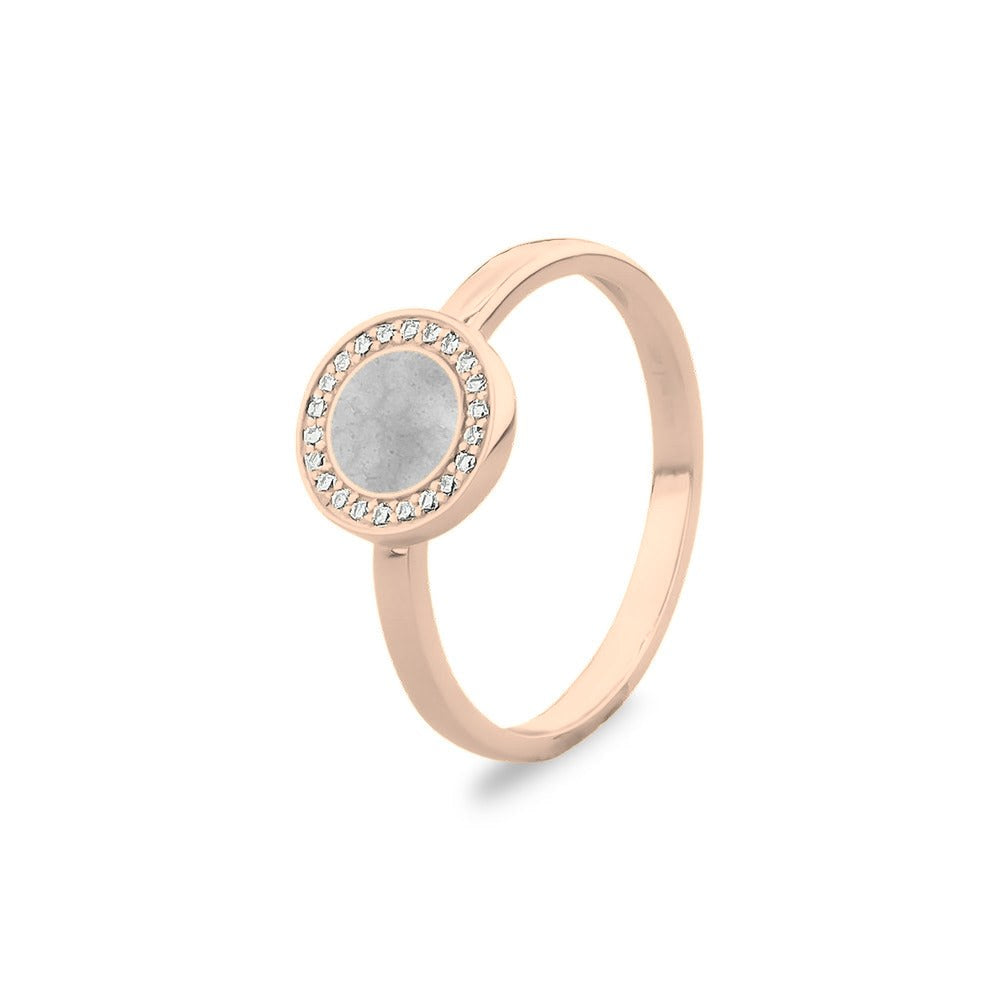 See You Diskring voor as met steentjes in goud – RG-056 – afbeelding 25