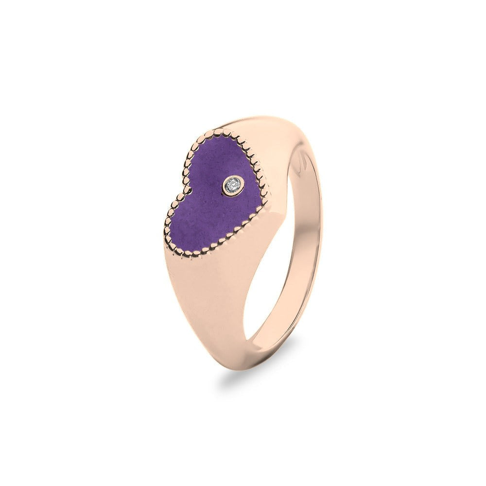 See You Gouden hartring met diamant voor as – RG071 – afbeelding 38
