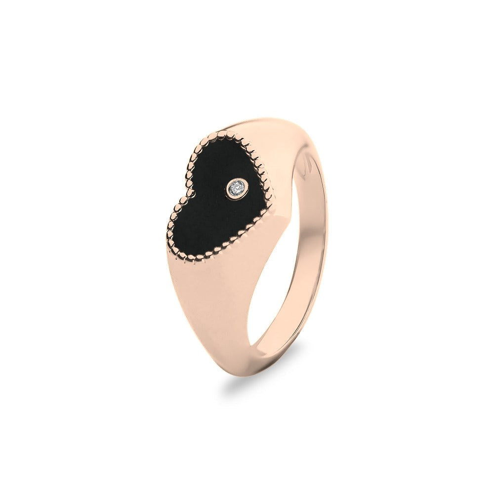 See You Gouden hartring met diamant voor as – RG071 – afbeelding 29