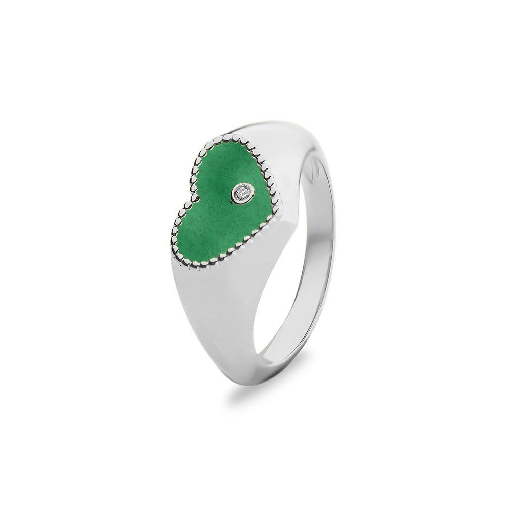 See You Gouden hartring met diamant voor as – RG071 – afbeelding 67