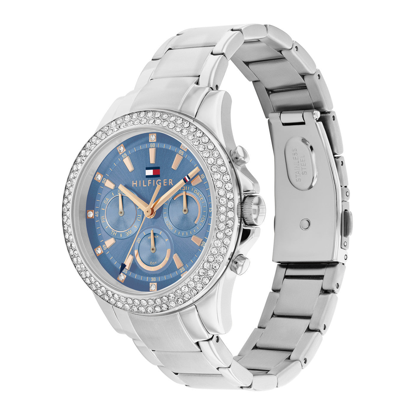 Tommy Hilfiger TH1782690 Horloge Dames Zilverkleurig 38mm, exclusief en kwalitatief hoogwaardig. Ontdek nu!