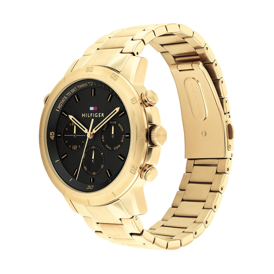 Gouden tommy online hilfiger horloge heren
