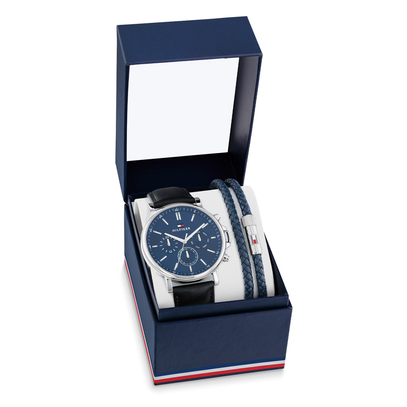 Tommy Hilfiger TH2770161 Giftset Heren Leer 44mm, exclusief en kwalitatief hoogwaardig. Ontdek nu!