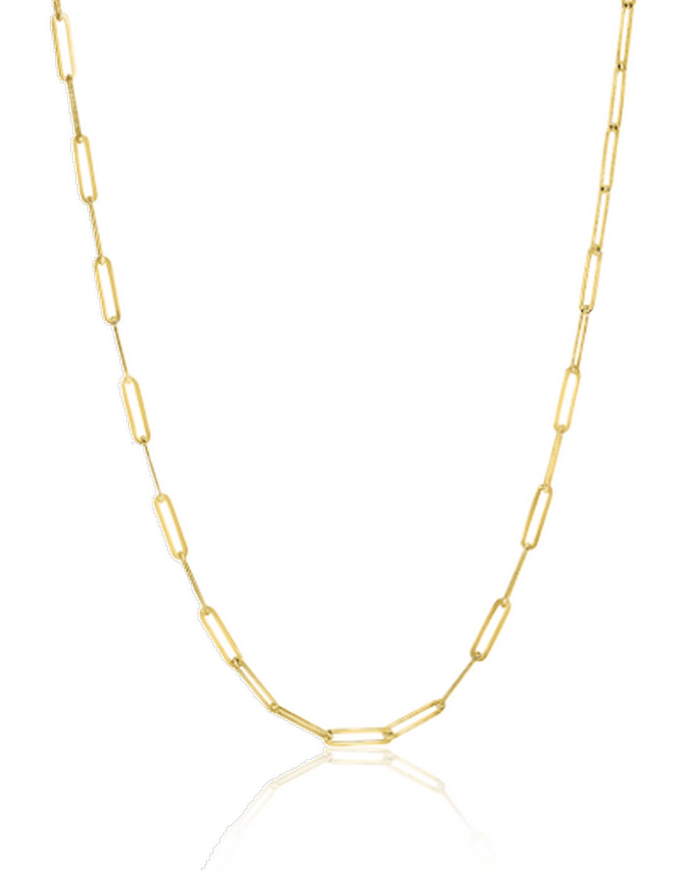 ZINZI Gold 14 karaat gouden collier 45cm met paperclip schakels 1,6mm breed ZGC298 - PansiteNederland.nl