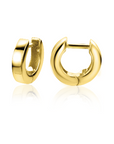 Zinzi Gold 14 karaat gouden oorringen vierkante buis luxe sluiting 10 x 2,3mm ZGO303