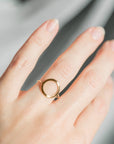 ZINZI Gold 14 karaat gouden ring open rond ZGR173 - PansiteNederland.nl