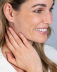 ZINZI Gold 14 krt gouden ring met bolletjes scheen en bezet met drie ronde witte zirkonia's in bolletjes zetting van 3mm ZGR309 - PansiteNederland.nl