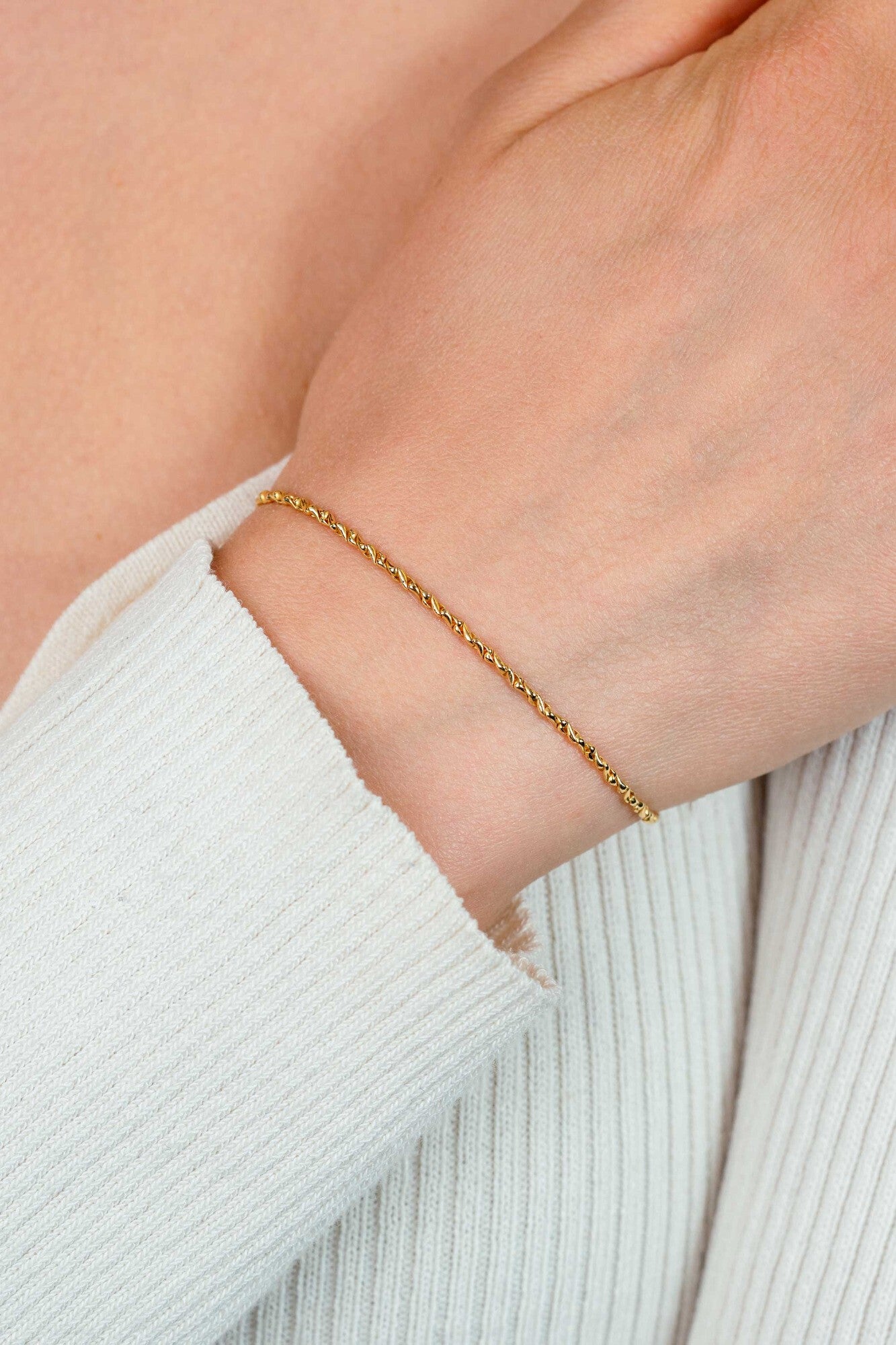 ZINZI Verguld Zilveren Armband 17,5-20,5 cm - ZIA2843G