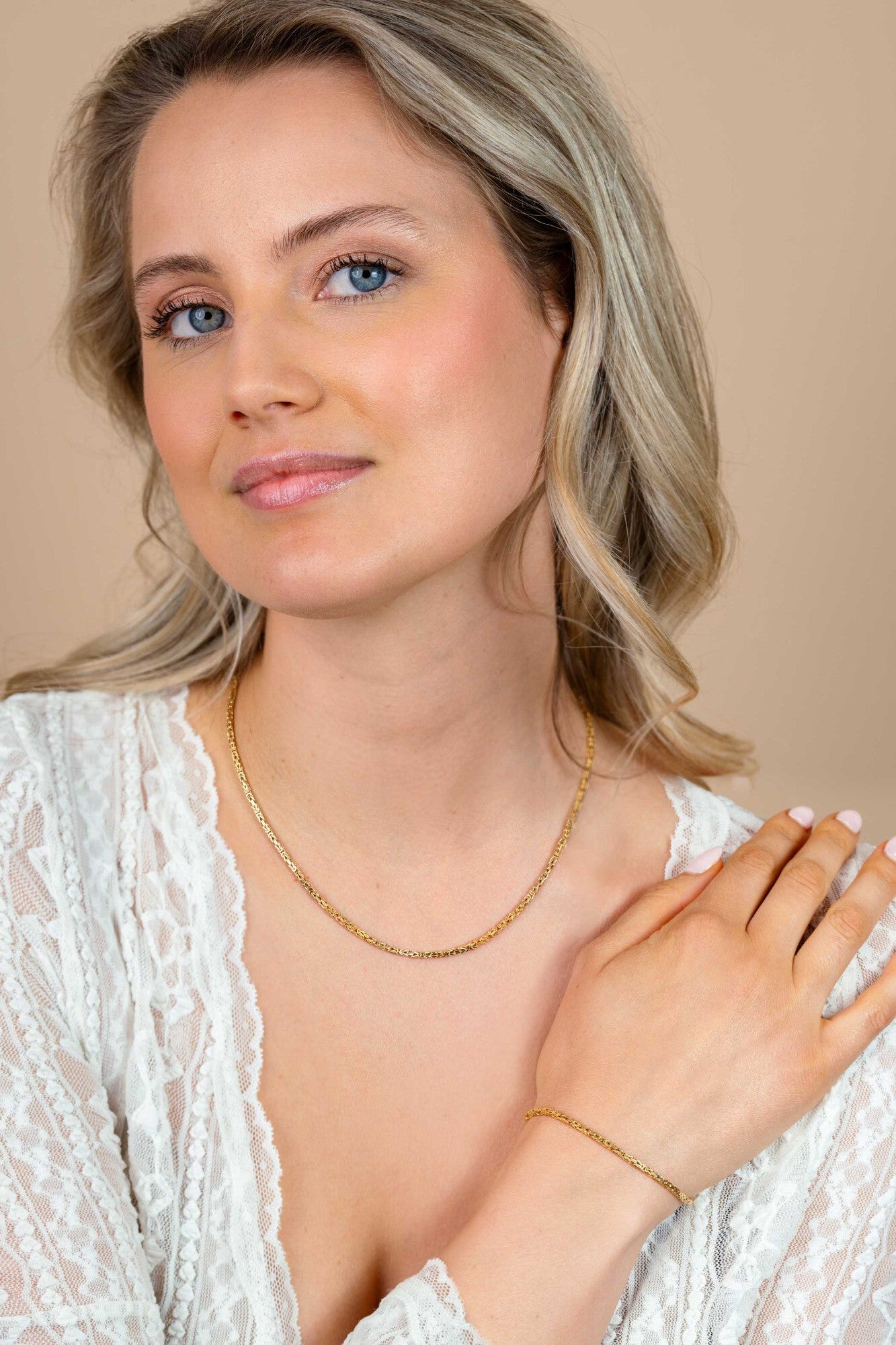 ZINZI Verguld Zilveren Armband 17-20 cm - ZIA2846G