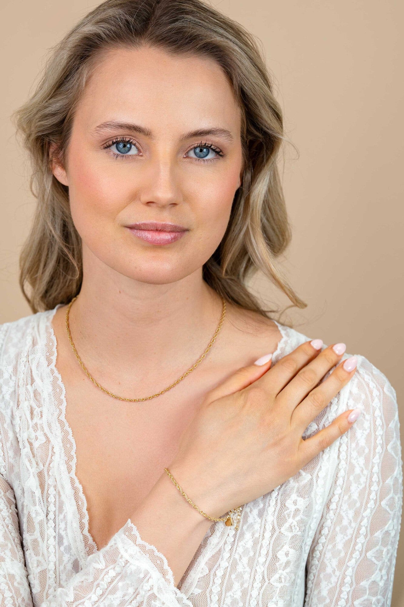 ZINZI Verguld Zilveren Ketting ZIC2844G