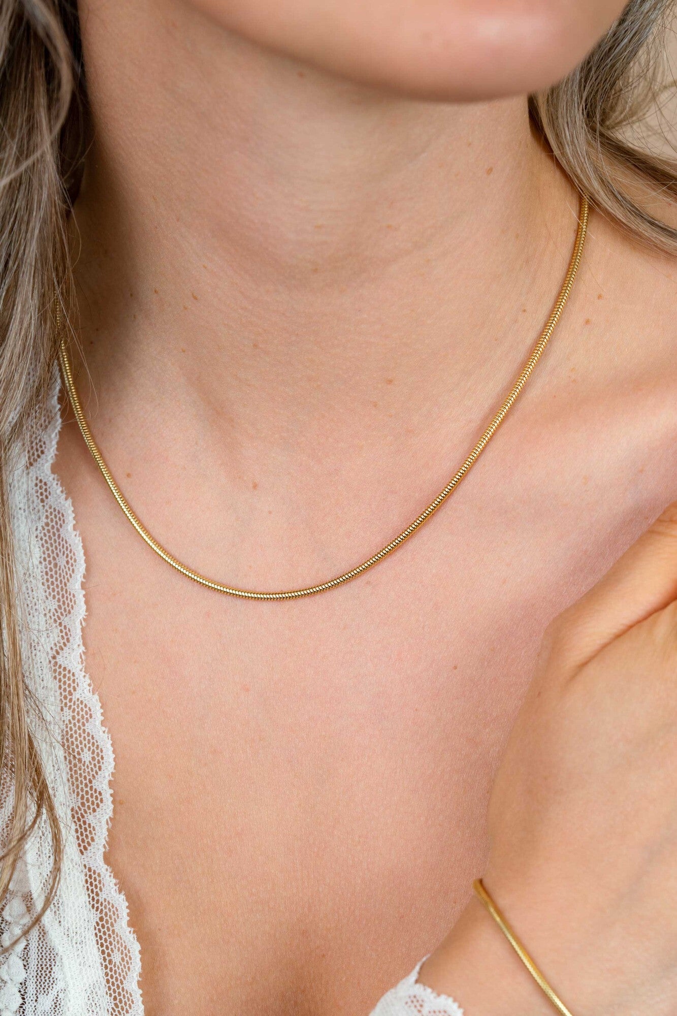 ZINZI Verguld Zilveren Ketting ZIC2849G