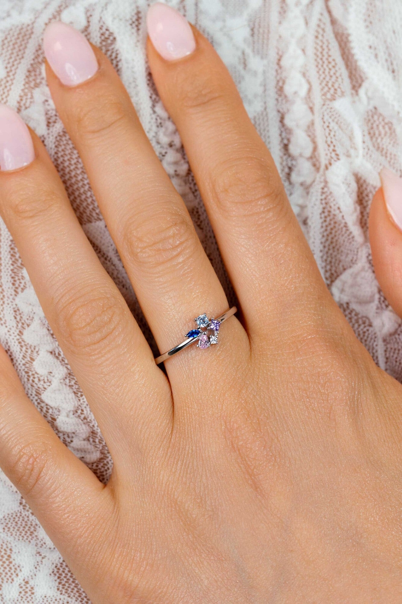 ZINZI Zilveren Ring met Roze Kleursteen ZIR2866