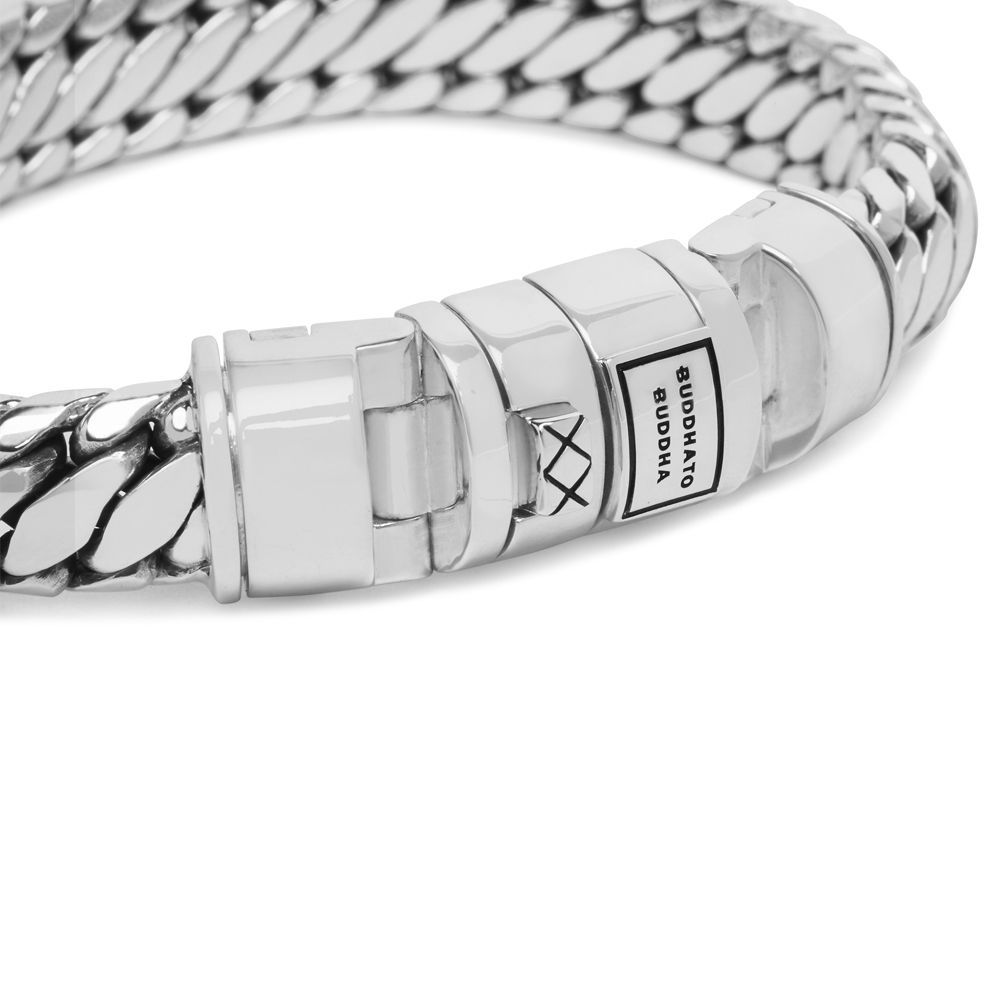 Buddha to Buddha armband Ben Customized set 008BL Zilver &amp; Leer, exclusief en kwalitatief hoogwaardig. Ontdek nu!